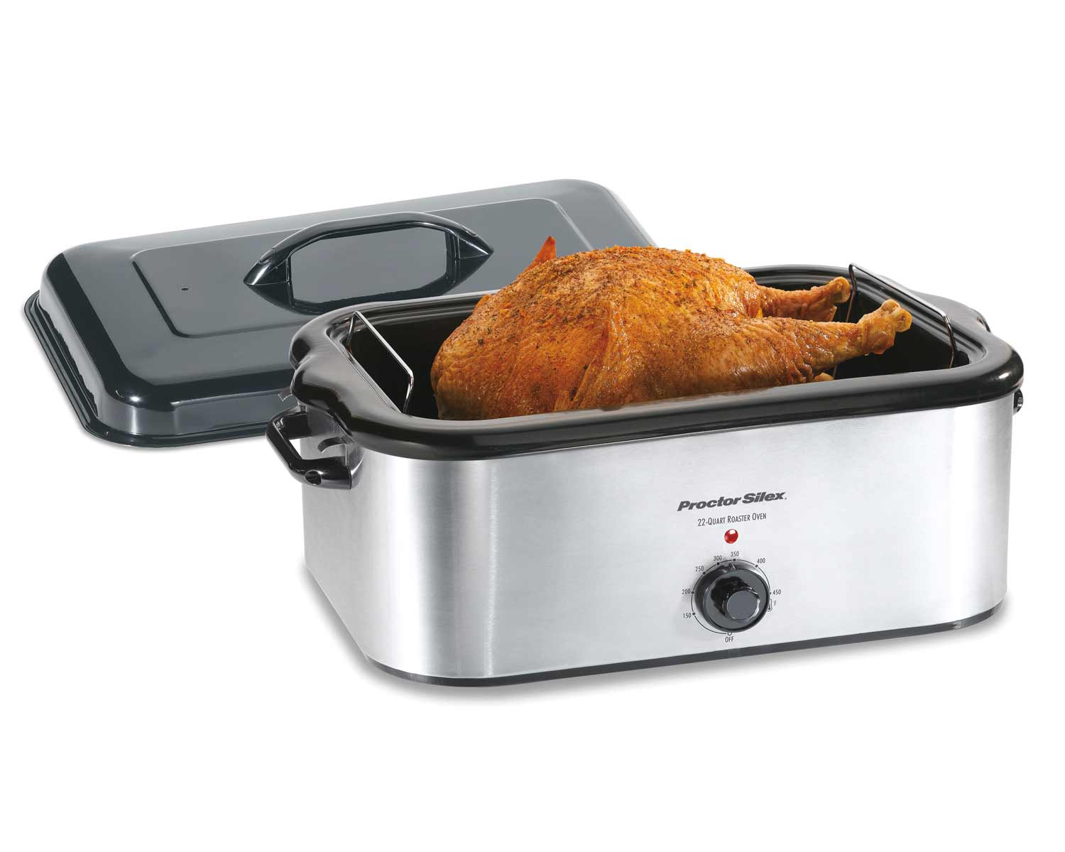 Stainless Steel 22 Quart Roaster Oven