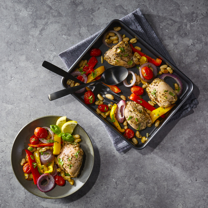 Sheet Pan Tuscan Chicken and Vegetables - 1
