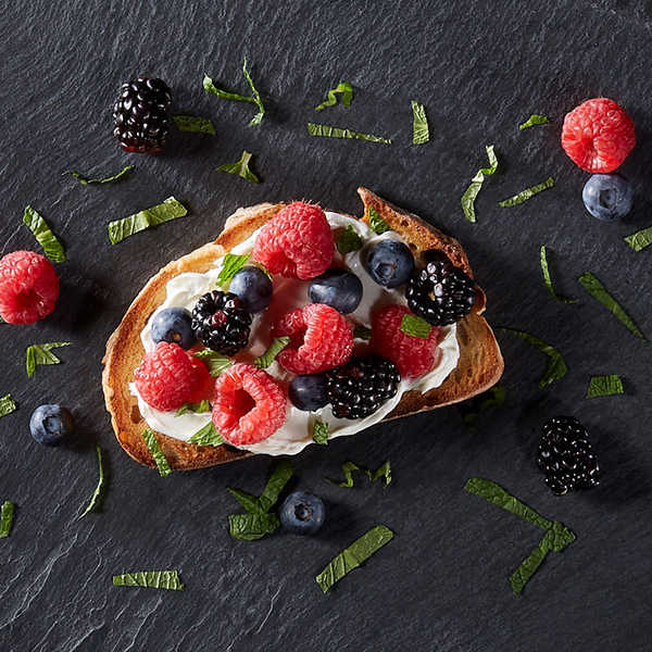 Berry Honey Cream Cheese Toast - 1