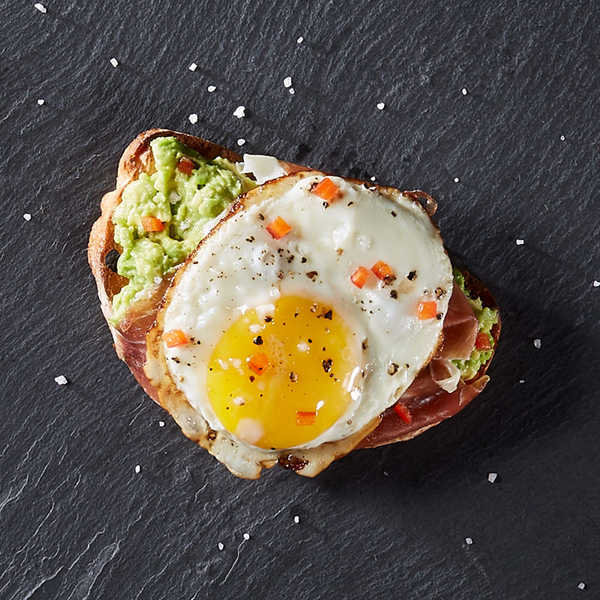 Fried Egg, Prosciutto, and Avocado Toast - 1