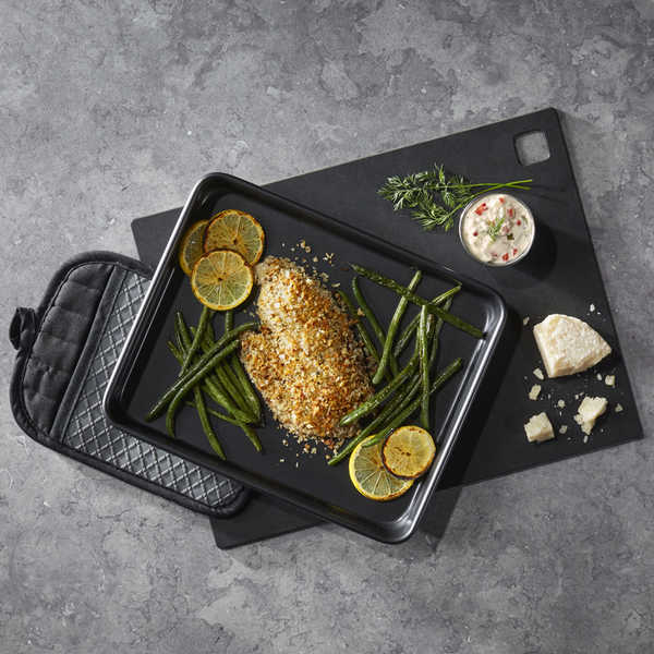 Sheet Pan Crispy Italian Fish with Green Beans - 1
