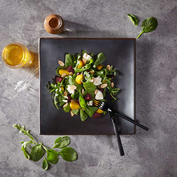 Roasted Beet and Feta Salad Bowl with a Spicy Honey Drizzle - 1